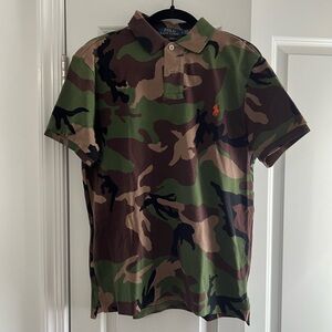 NWOT Ralph Lauren Men's Green Camouflage Polo Shirt